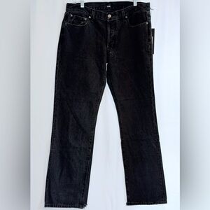 Edwin Simone Mid Rise Straight Leg Classic Black  Jeans NWT Size 30